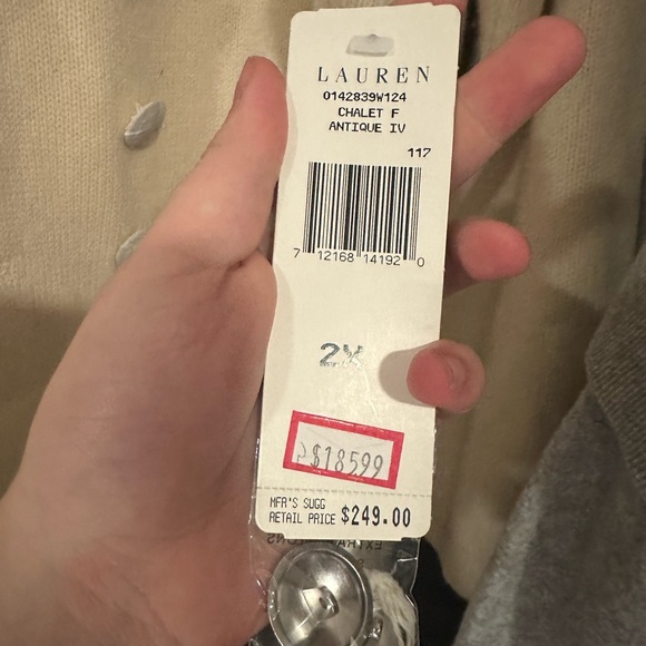 NWT Ralph Lauren white jacket with silver buttons - Picture 5 of 5